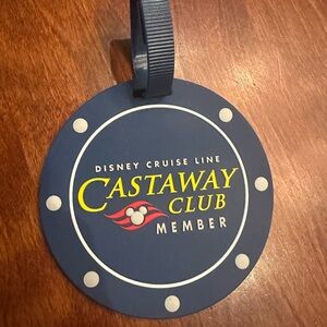 Disney Cruise Line Navy Tag with White Accents 3 brand new